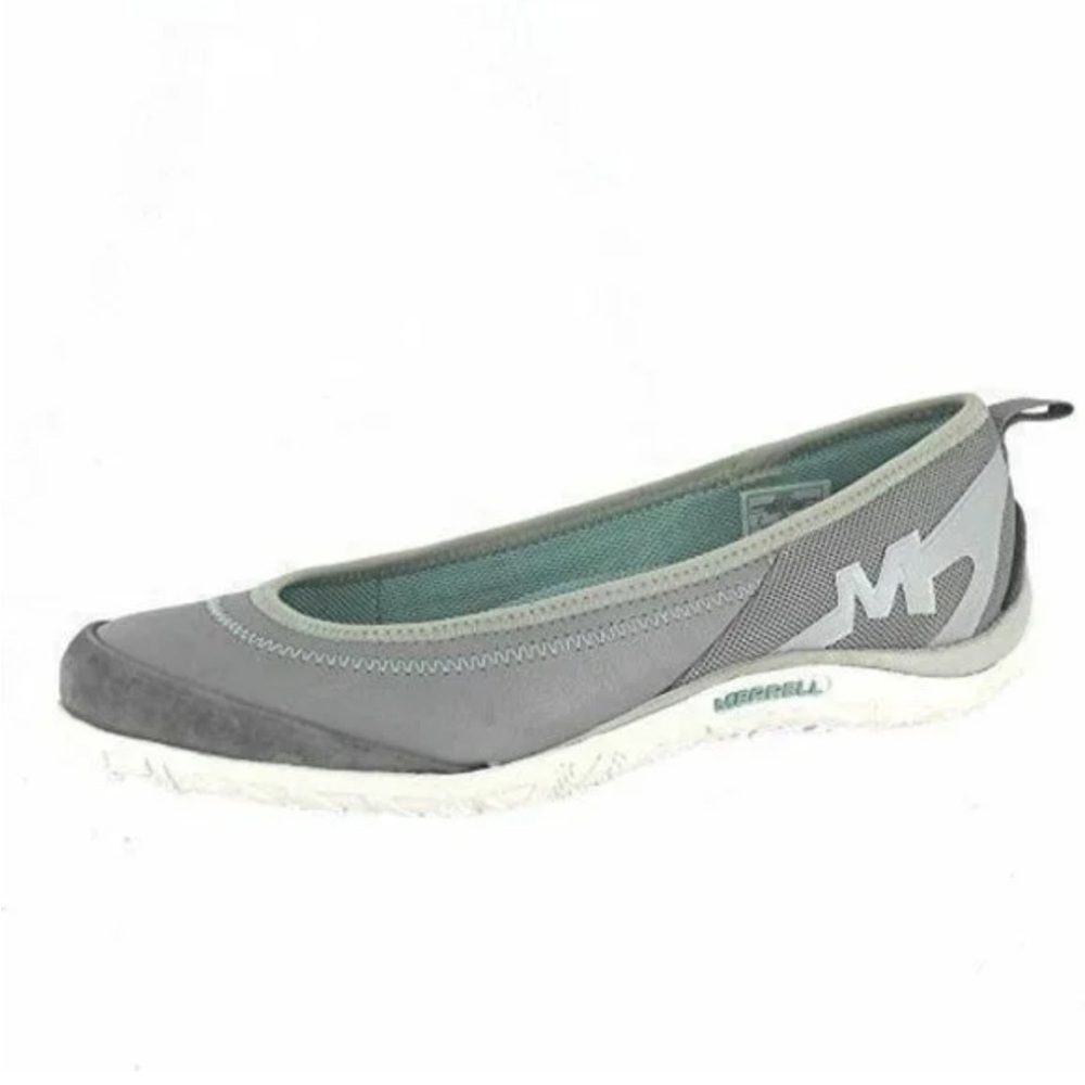 Merrel women enlighten vex‎ performance aluminum gray women’s slip on shoes 9.5